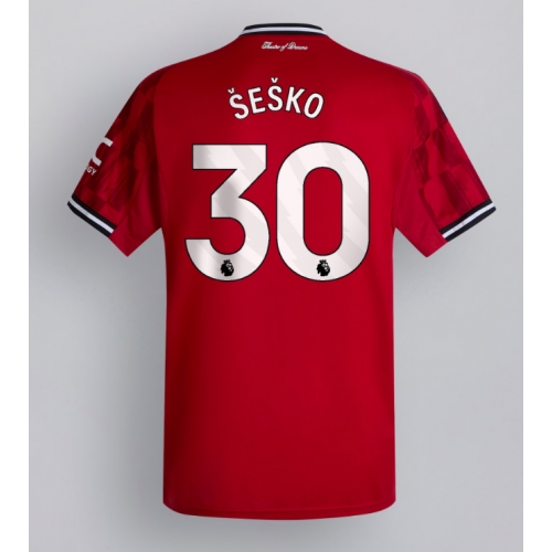 Billige Fotballdrakt Manchester United Benjamin Sesko #30 Replika Hjemmedrakt 2025-26 Kortermet Billige Fotballdrakt Manchester United Benjamin Sesko #30 Replika Hjemmedrakt 2025-26 Kortermet